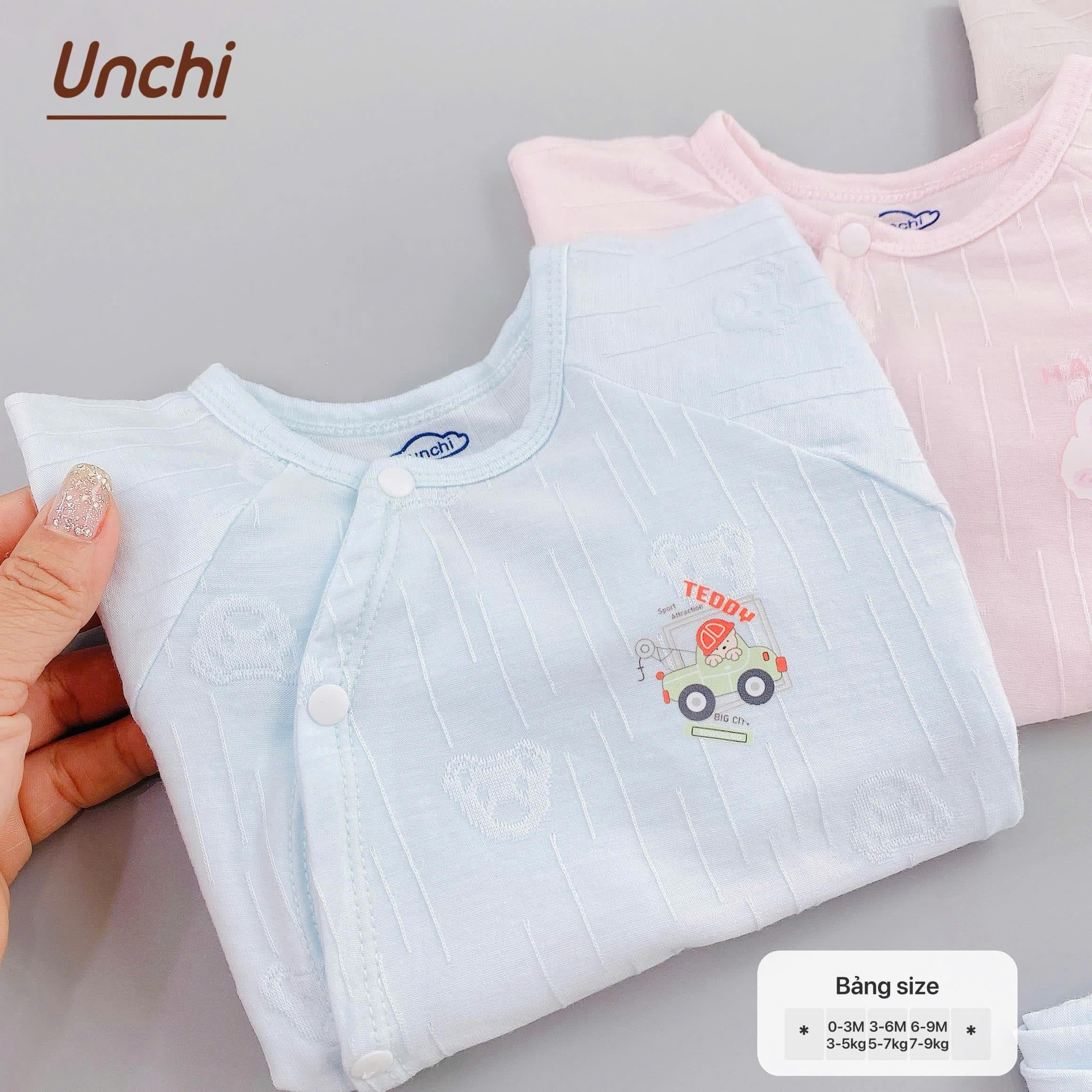 Bộ Dài Tay Thông Hơi Unchi chất liệu Pettit mềm mại mát - ảnh 4