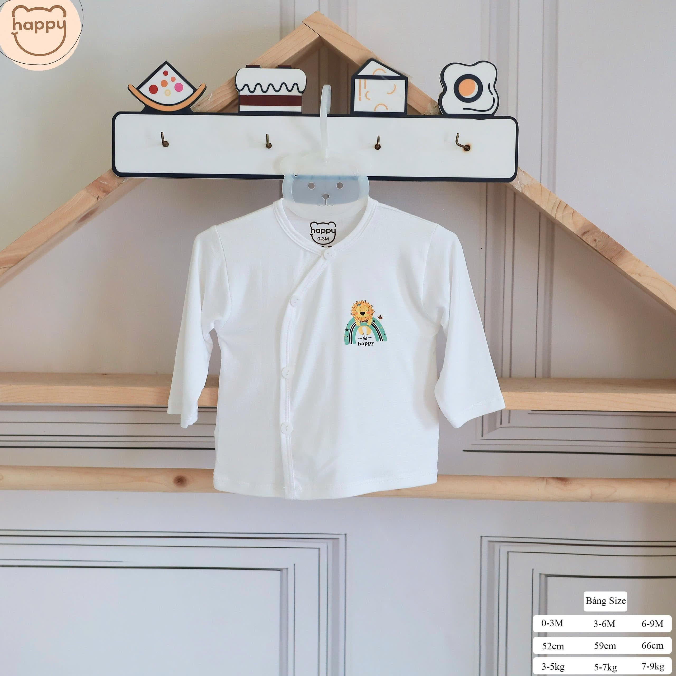 Combo 3-5 Áo Rời Dài Tay Mềm Mại Co Dãn 4 Chiều Thân Thiện Với Làn Ra Bé - ảnh 5