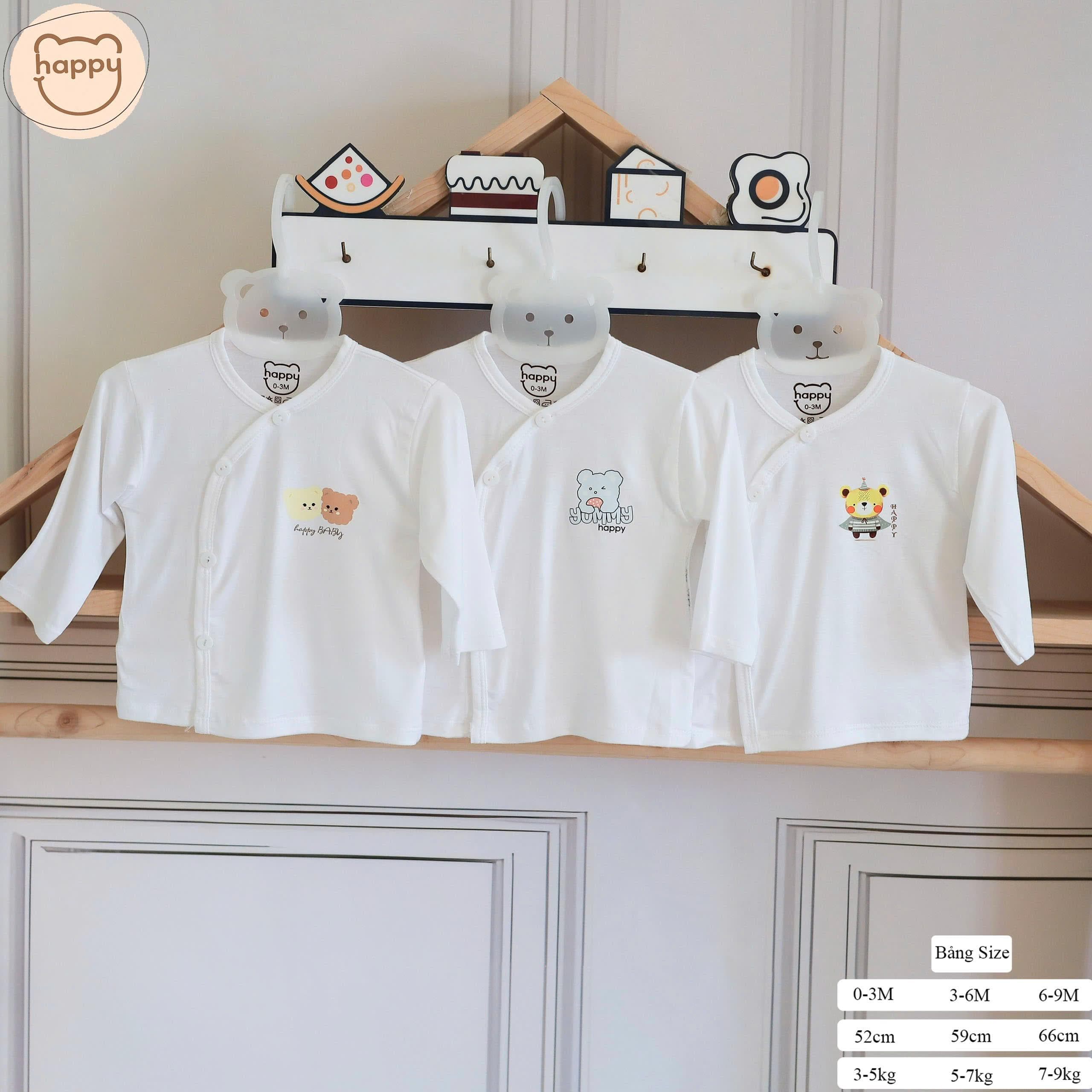 Combo 3-5 Áo Rời Dài Tay Mềm Mại Co Dãn 4 Chiều Thân Thiện Với Làn Ra Bé - ảnh 7