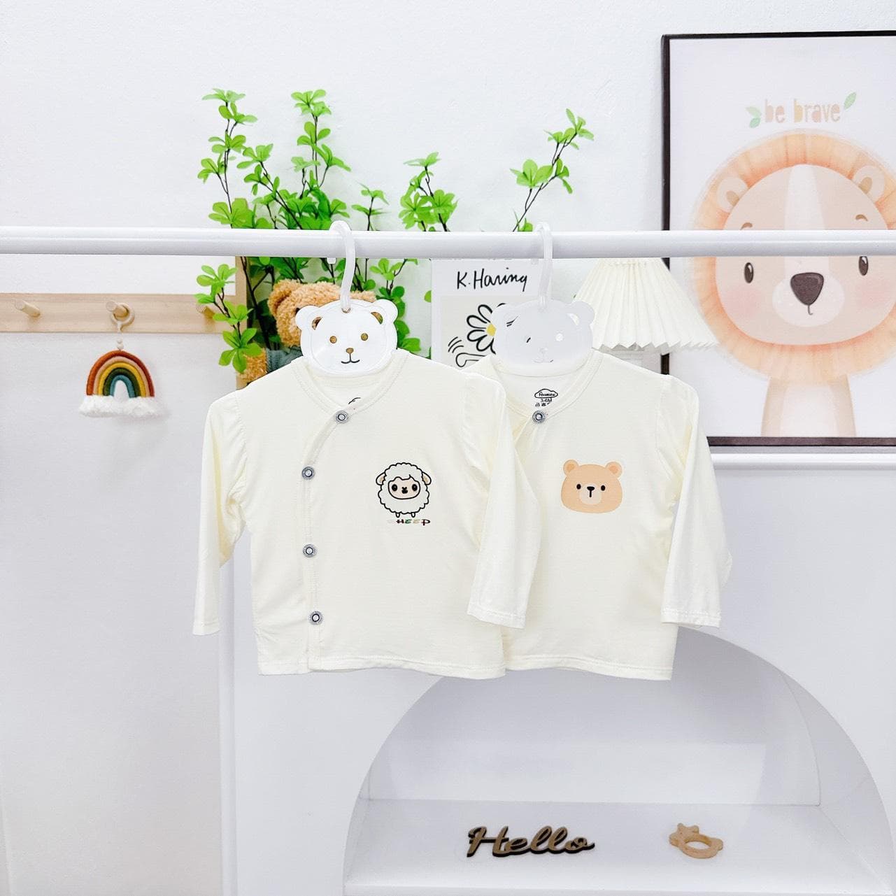 Combo 3-5 Áo Rời Dài Tay Pettit Cao Cấp Cho Bé Sơ Sinh - Chất Cotton Siêu Mềm, Mát - ảnh 8