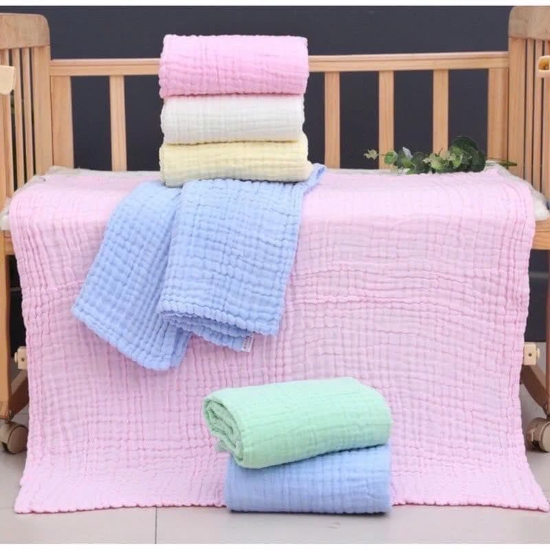 Khăn Tắm Xô Nhăn 6 Lớp ( Không Hoạ Tiết ) - ảnh 2